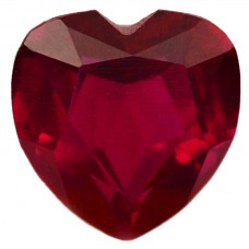 Heart Synthetic Ruby